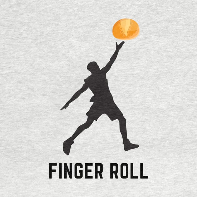 Finger roll- a funny basketball design by C-Dogg